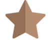 Illustrative icon of a 5-point star in beige