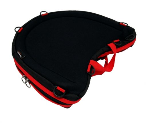 Trabasack Curve Connect bag and lap desk with red trim