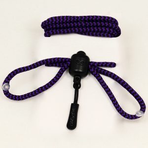 Photograph of Purple and Black striped Greeper Hikers Laces