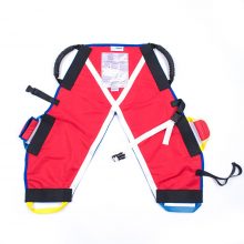 Image shows the smallest of the ProMove child slings, lay flat on a white surface.