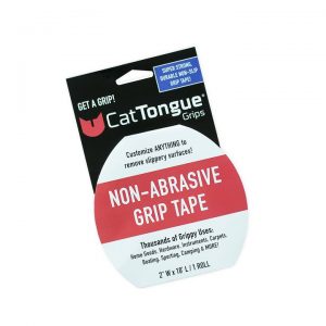 Image is a photograph of the packaging for Cat Tongue Grip Tape
